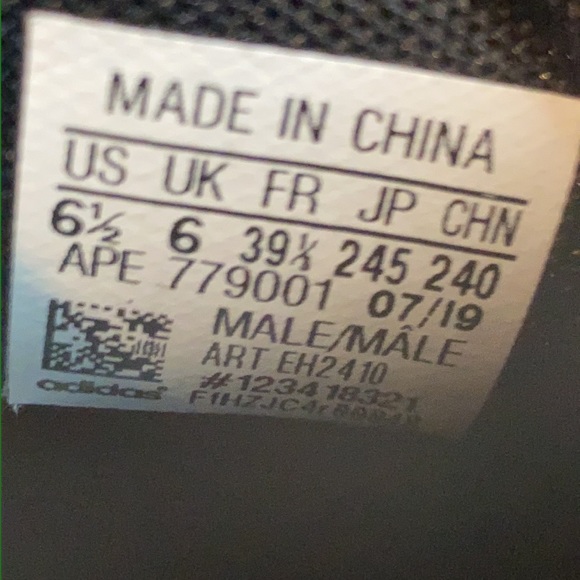 Adidas Harden Vol. 4 Black/White Basketball Shoes EH2410 Men's Size 6.5 - Picture 10 of 10